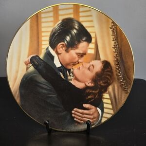 Vintage collectible porcelain plate titled "Marry Me, Scarlett! By Paul Jennis